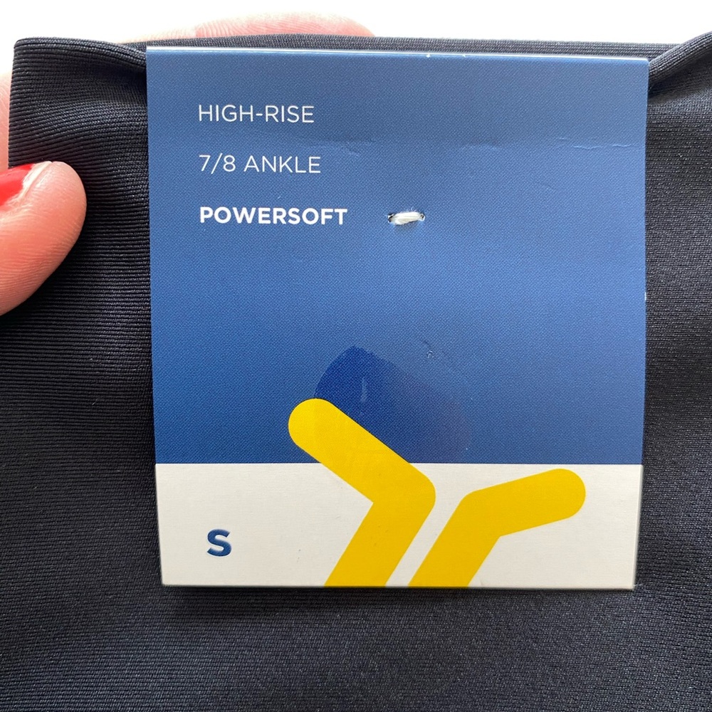 Old Navy Black Powersoft High Rise Leggings - Picture 3 of 5